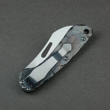 Load image into Gallery viewer, Time honored sculpture-Folding knife with rock texture and titanium alloy handle