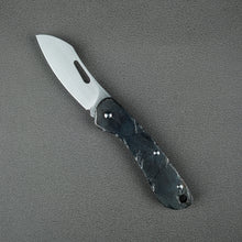 Load image into Gallery viewer, Time honored sculpture-Folding knife with rock texture and titanium alloy handle