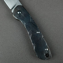 Load image into Gallery viewer, Time honored sculpture-Folding knife with rock texture and titanium alloy handle