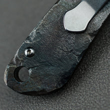 Load image into Gallery viewer, Time honored sculpture-Folding knife with rock texture and titanium alloy handle