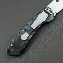 Load image into Gallery viewer, Time honored sculpture-Folding knife with rock texture and titanium alloy handle