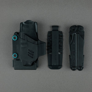 Handmade NEW WAVE /WAVE plus flashlight Quick-pull Kydex Sheath Waist Clip Toolkit Flashlight Sheath